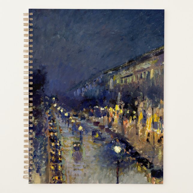 Camille Pissarro - Boulevard Montmartre bei Nacht Planer (Vorderseite)