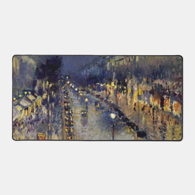 Camille Pissarro - Boulevard Montmartre en nuit (Recto)