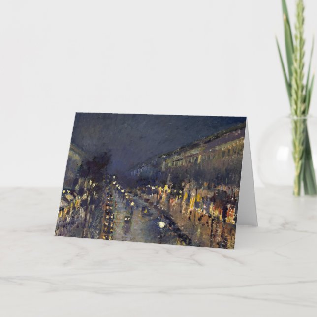 Camille Pissarro Boulevard Montmartre Karte (Vorderseite)
