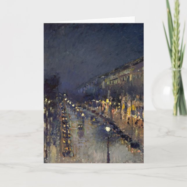 Camille Pissarro Boulevard Montmartre Karte (Vorderseite)