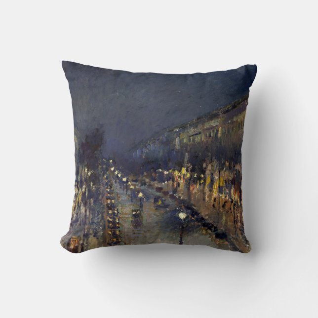 Camille Pissarro Boulevard Montmartre Kissen (Vorderseite)