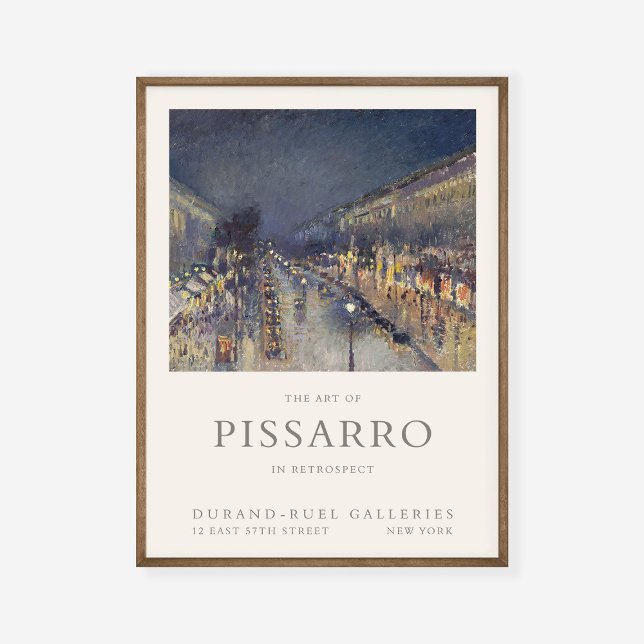 Camille Pissarro Boulevard Montmartre Kunstmuseum Poster (Von Creator hochgeladen)