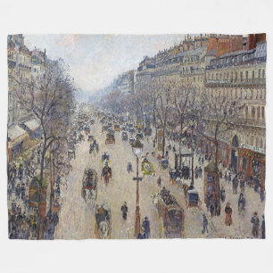 Camille Pissarro - Boulevard Montmartre, Morgen Fleecedecke