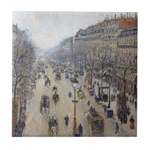 Camille Pissarro - Boulevard Montmartre, Morgen Fliese
