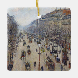 Camille Pissarro - Boulevard Montmartre, Morgen Keramikornament
