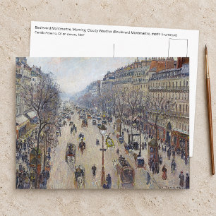 Camille Pissarro - Boulevard Montmartre, Morgen Postkarte