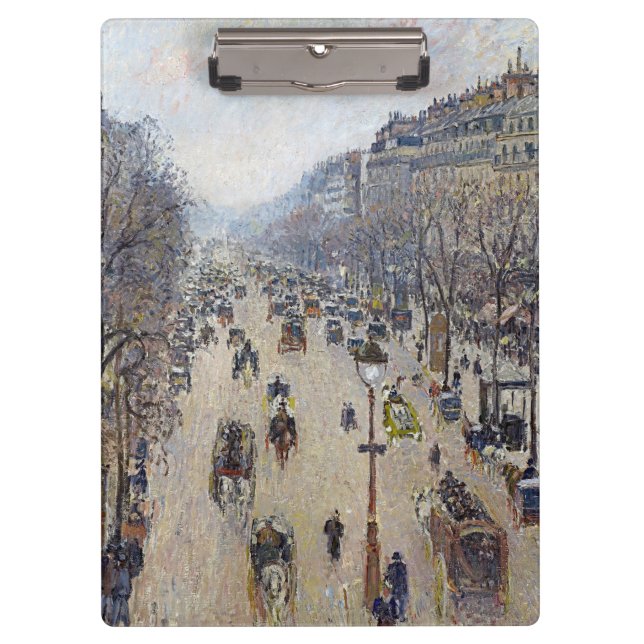 Camille Pissarro - Boulevard Montmartre, morgens Klemmbrett (Vorderseite)