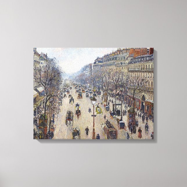 Camille Pissarro - Boulevard Montmartre, morgens Leinwanddruck (Vorderseite)