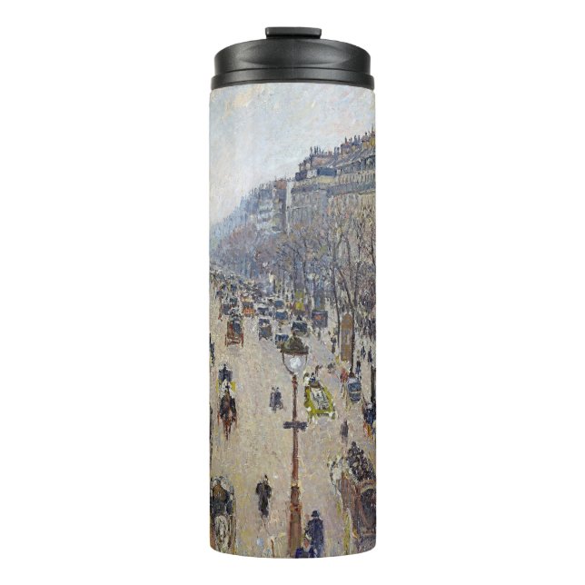 Camille Pissarro - Boulevard Montmartre, morgens Thermosbecher (Vorderseite)