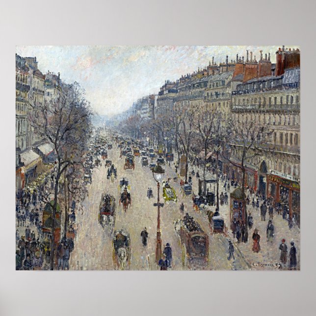 Camille Pissarro Boulevard Montmartre Poster (Vorne)