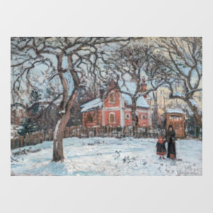 Camille Pissarro - Chataigniers a Louvecienne Fensteraufkleber