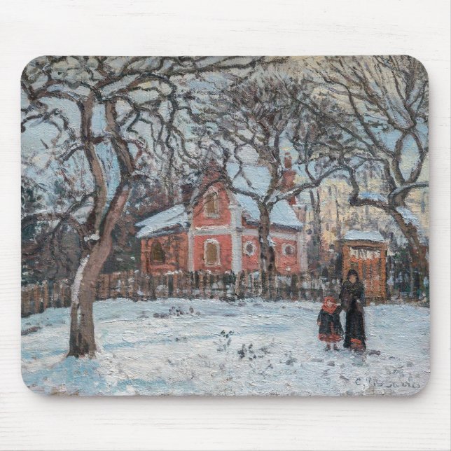 Camille Pissarro - Chataigniers a Louvecienne Mousepad (Vorne)