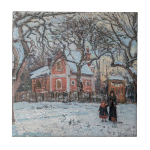 Camille Pissarro - Chataigniers a Louveciennes Fliese