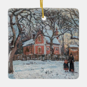 Camille Pissarro - Chataigniers a Louveciennes Keramikornament