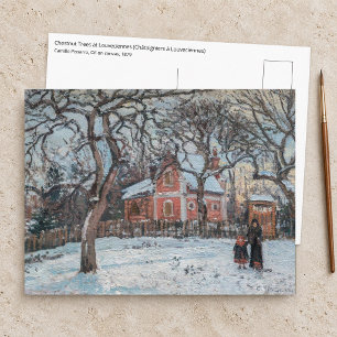 Camille Pissarro - Chataigniers a Louveciennes Postkarte