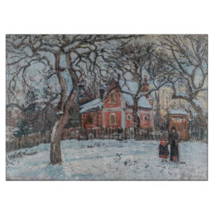 Camille Pissarro - Chataigniers a Louveciennes Schneidebrett