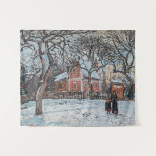 Camille Pissarro - Chataigniers a Louveciennes Wandteppich
