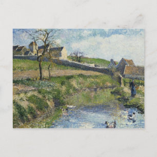 Camille Pissarro   Der Betrieb in Osny, 1883 Postkarte
