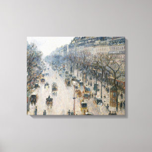 Camille Pissarro - Der Boulevard Montmartre Leinwanddruck
