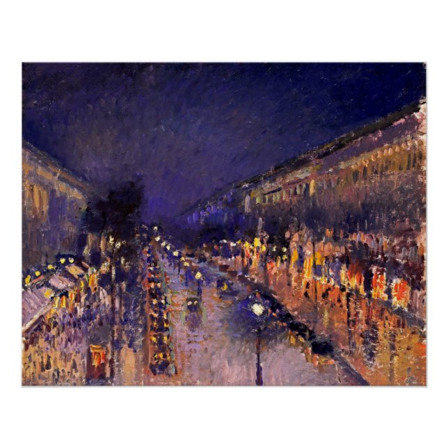 Camille Pissarro Der Boulevard Montmartre Poster (Vorderseite)