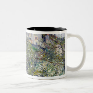 Camille Pissarro   der Gemüsegarten mit Bäumen Zweifarbige Tasse