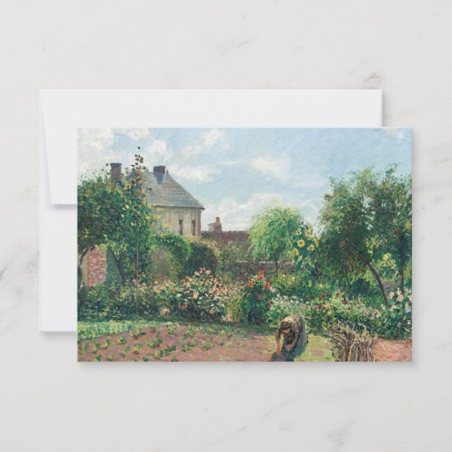 Camille Pissarro Der Künstlergarten in Eragny (Vorderseite)