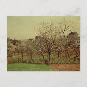 Camille Pissarro Der Obstgarten, 1870 (Öl auf Ca Postkarte