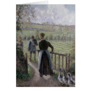 Camille Pissarro die Frau mit den Gänsen, 1895