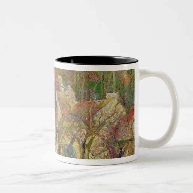 Camille Pissarro | die roten Dächer oder Ecke Zweifarbige Tasse (Rechts)