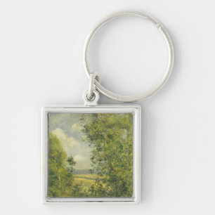 Camille Pissarro ein Erholung in der Wiese Schlüsselanhänger
