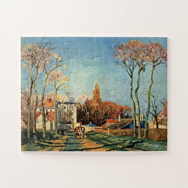 Camille Pissarro Eintritt in das Dorf Voisins (Horizontal)