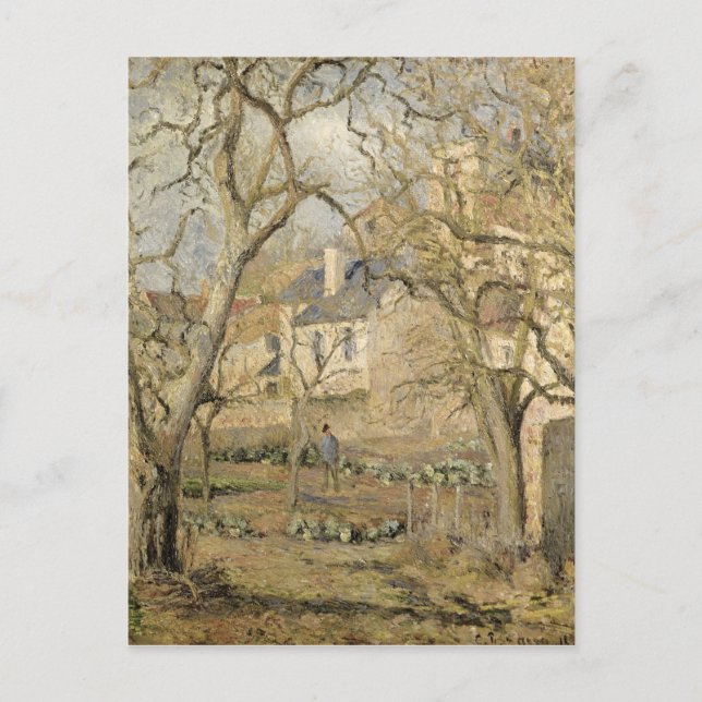 Camille Pissarro | Gemüsegarten, 1878 Postkarte (Vorderseite)
