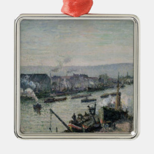 Camille Pissarro   Heilig-Trennen Hafen, Rouen, Silbernes Ornament