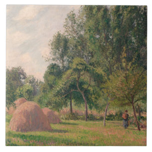 Camille Pissarro - Hystacks, Morning, Eragny Fliese