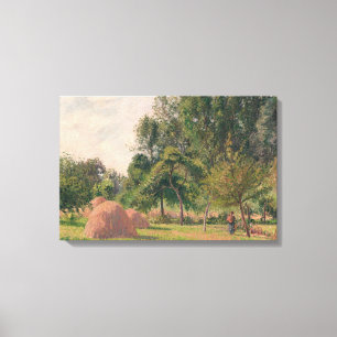 Camille Pissarro - Hystacks, Morning, Eragny Leinwanddruck