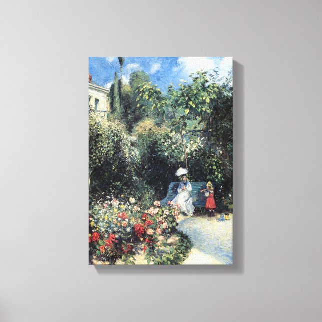 Camille Pissarro Im Garten von Les Mathurins Leinwanddruck (Vorderseite)