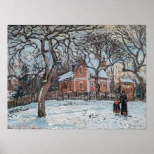 Camille Pissarro - Kastanienbäume in Louveciennes Poster