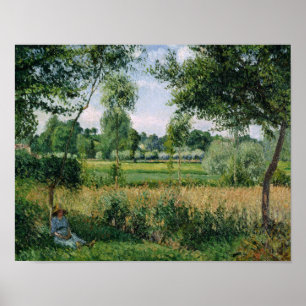 Camille Pissarro - Morgensonnenlichteffekt, Eragny Poster