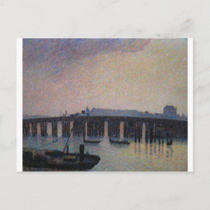 Camille Pissarro - Old Chelsea Bridge 1871 London Postkarte