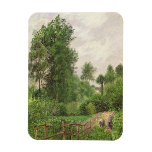 Camille Pissarro Paysage, Temps gris ein Eragny Magnet