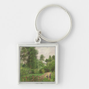Camille Pissarro Paysage, Temps gris ein Eragny Schlüsselanhänger
