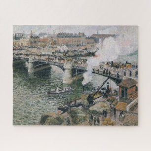 Camille Pissarro Pont Boieldieu in Rouen Painting