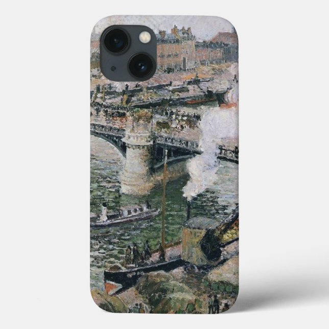 Camille Pissarro Pont Boieldieu in Rouen Painting Case-Mate iPhone Hülle (Rückseite)