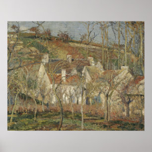 Camille Pissarro - Rote Dächer, Ecke eines Dorfes Poster
