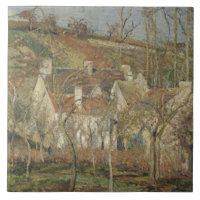 Camille Pissarro - rote Dächer, Ecke eines Dorfs