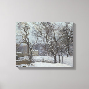 Camille Pissarro - Schnee bei Louveciennes Leinwanddruck