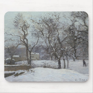 Camille Pissarro - Schnee bei Louveciennes Mousepad
