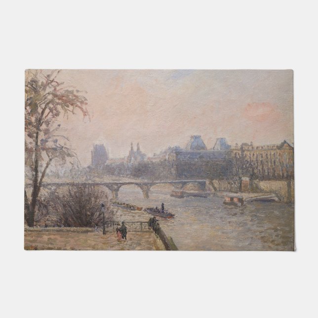 Camille Pissarro - Seine und Louvre Fußmatte (Vorderseite)
