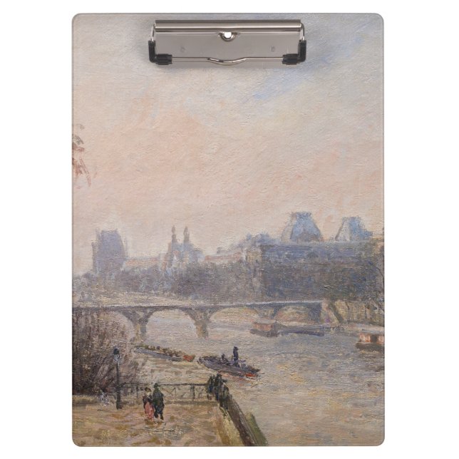 Camille Pissarro - Seine und Louvre Klemmbrett (Vorderseite)