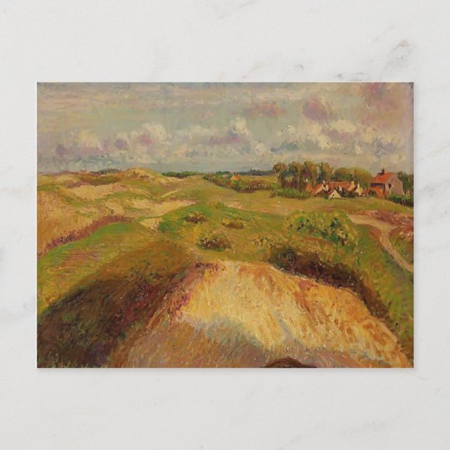 Camille Pissarro - The Dunes at Knocke, Belgien Postkarte (Vorderseite)